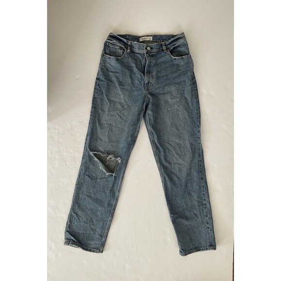 Abercrombie & Fitch 90s Straight Leg Ultra High Rise 12R jeans women’s - Picture 8 of 8